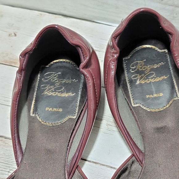 Roger Vivier D'Orsay patent leather ballet flats - Picture 6 of 11